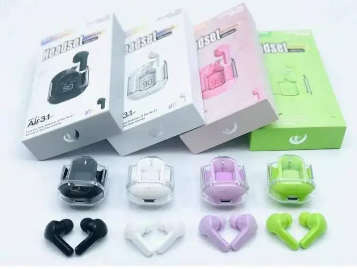 Air 31 Wireless Earbuds – Transparent Case, Bluetooth 5.3 & Type-C Charging