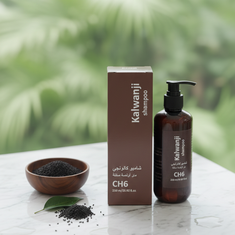 Organic Kalonji Shampoo 250ml – Herbal Black Seed Hair Cleanser for Strong, Healthy & Shiny Hair