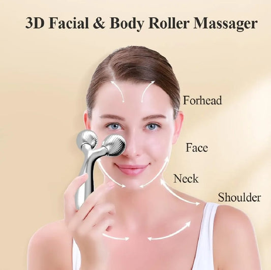 3D Face Massager Roller – Y Shape Facial Contouring Tool for Face Lift & Skin Tightening