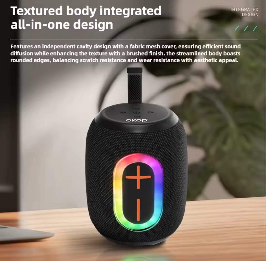 KP-832/833 Bluetooth Speaker – Heavy Bass, LED Lights & Outdoor Sound Box