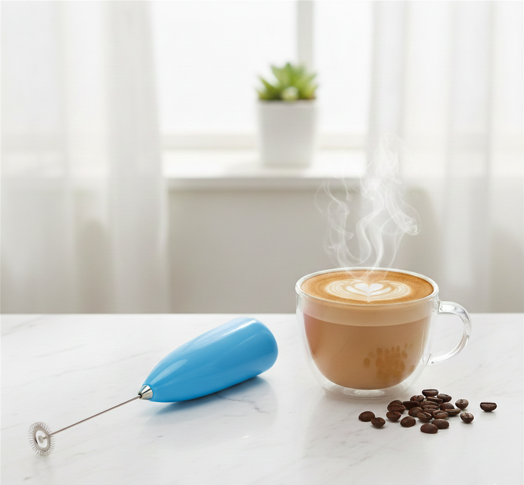 Mini Coffee Frother – Electric Milk & Egg Whisk Tool