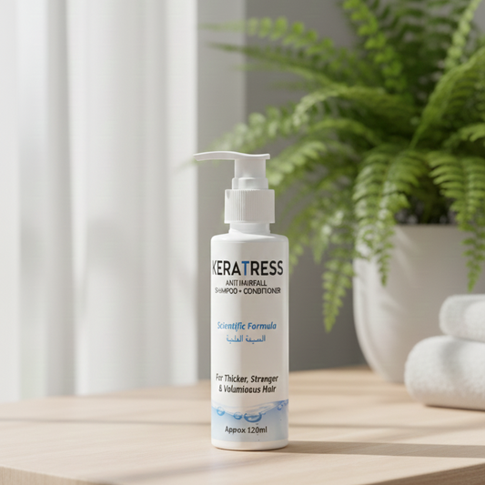 Keratress Anti Hairfall Shampoo & Conditioner 120ml – Hair Strengthening & Smooth Care Formula