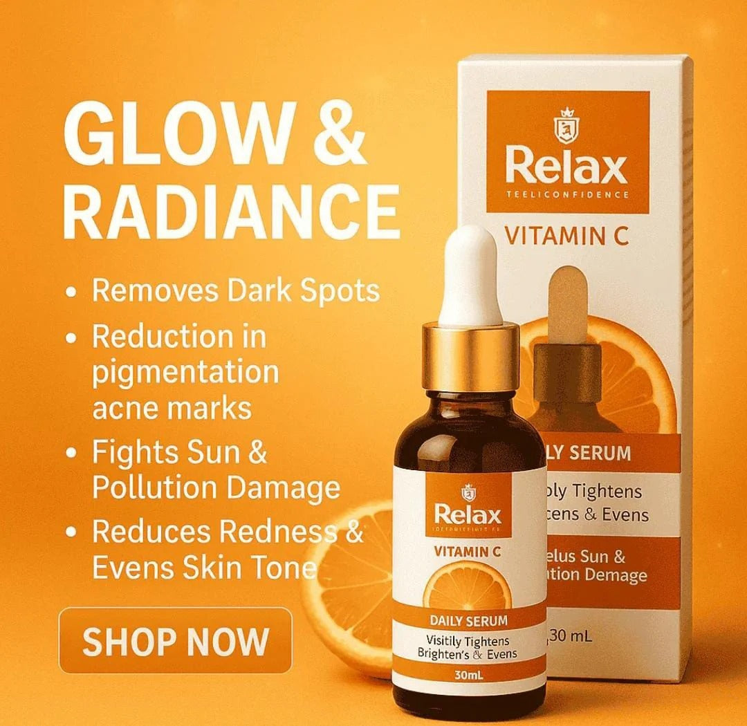 Relax Vitamin C Serum – Brightening, Anti-Aging & Glowing Skin Care (30ml)