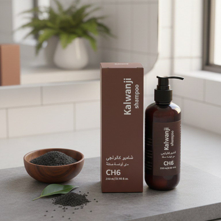 Organic Kalonji Shampoo 250ml – Herbal Black Seed Hair Cleanser for Strong, Healthy & Shiny Hair