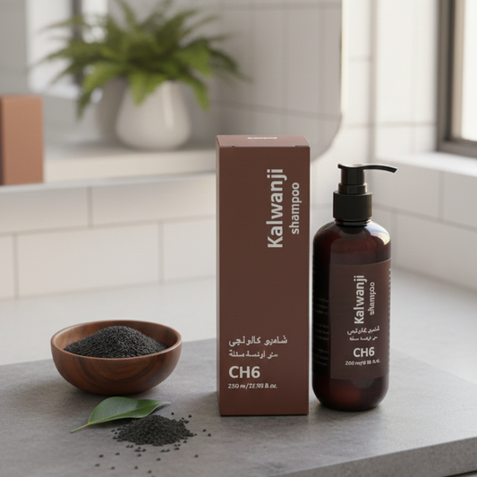 Organic Kalonji Shampoo 250ml – Herbal Black Seed Hair Cleanser for Strong, Healthy & Shiny Hair