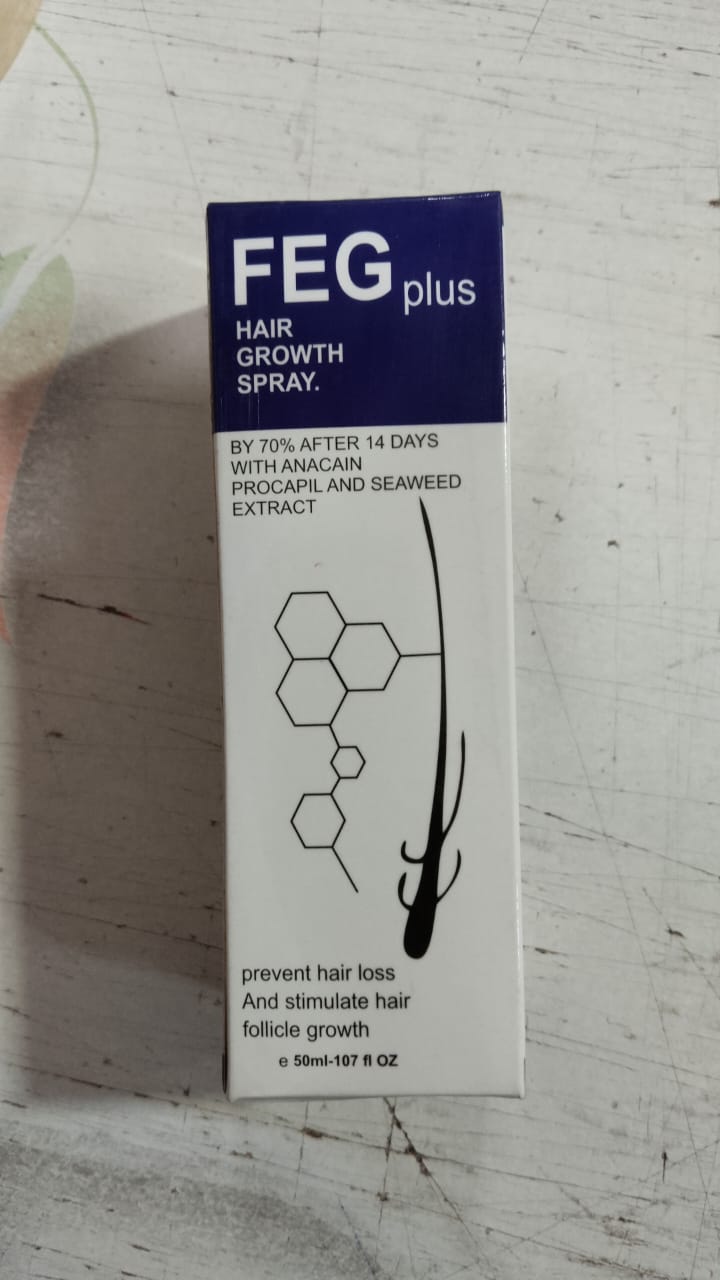 FEG PLUS Hair Growth Serum & Spray 50ml – Advanced Formula for Stronger, Thicker Hair for Men & Women