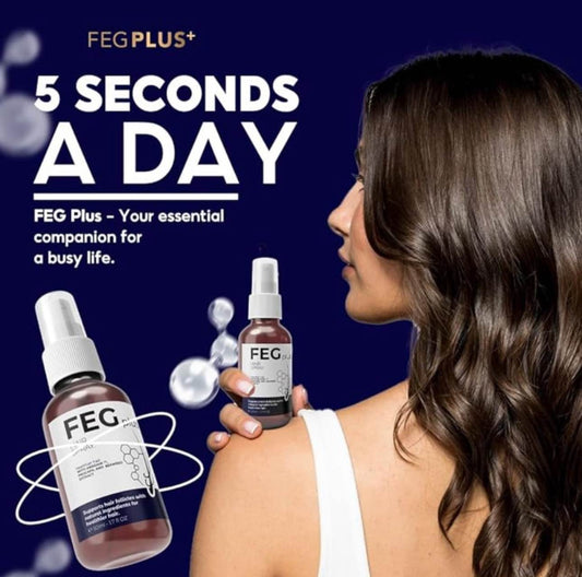 FEG PLUS Hair Growth Serum & Spray 50ml – Advanced Formula for Stronger, Thicker Hair for Men & Women