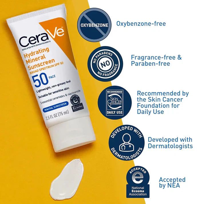 CeraVe 4-in-1 Skincare Kit – Acne Cleanser, Retinol Serum, Night Cream & SPF 50 Sunscreen