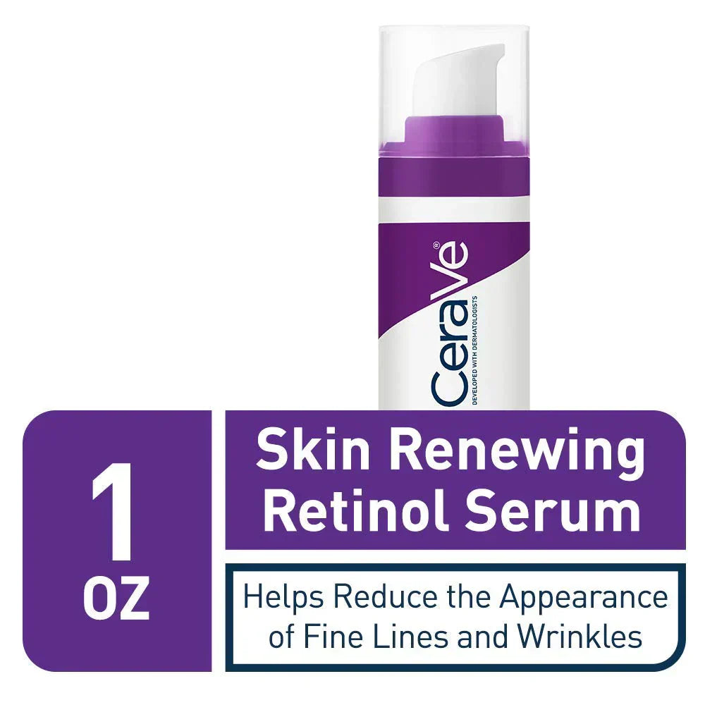 CeraVe 4-in-1 Skincare Kit – Acne Cleanser, Retinol Serum, Night Cream & SPF 50 Sunscreen