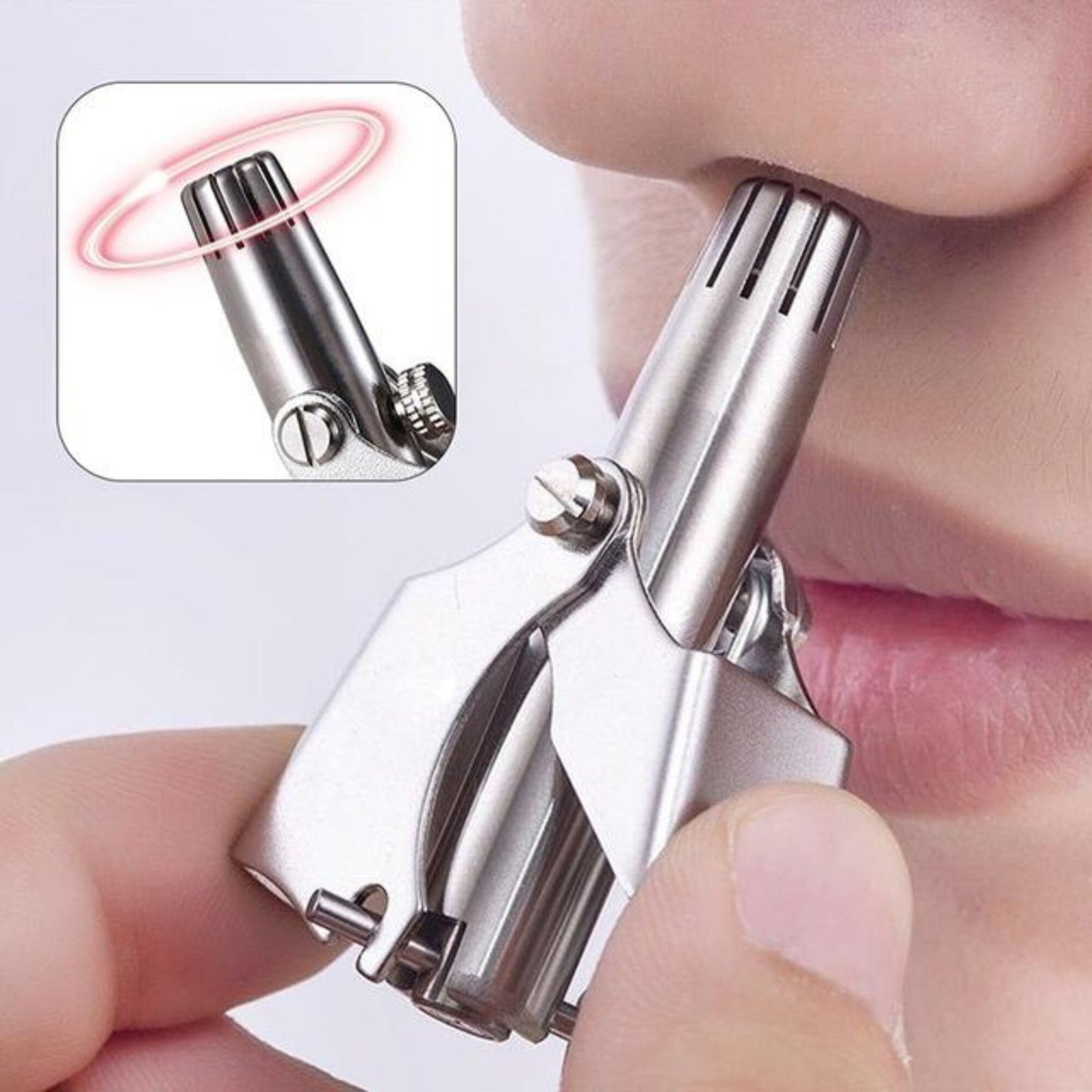 Mini Stainless Steel Nose Hair Trimmer