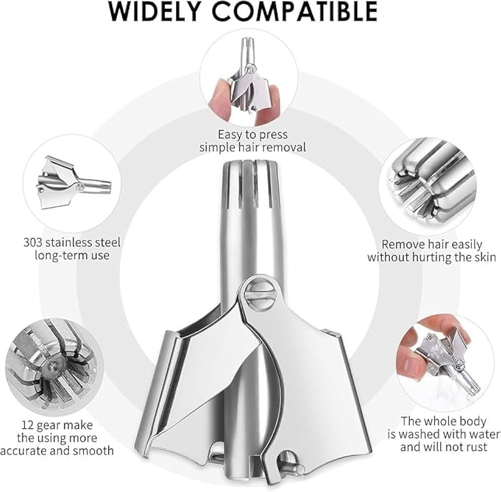 Mini Stainless Steel Nose Hair Trimmer
