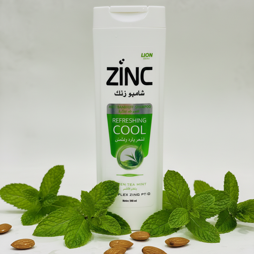 ZINC Anti-Dandruff Shampoo 340ml – Complete Zinc Pro Formula for Shiny, Healthy Hair