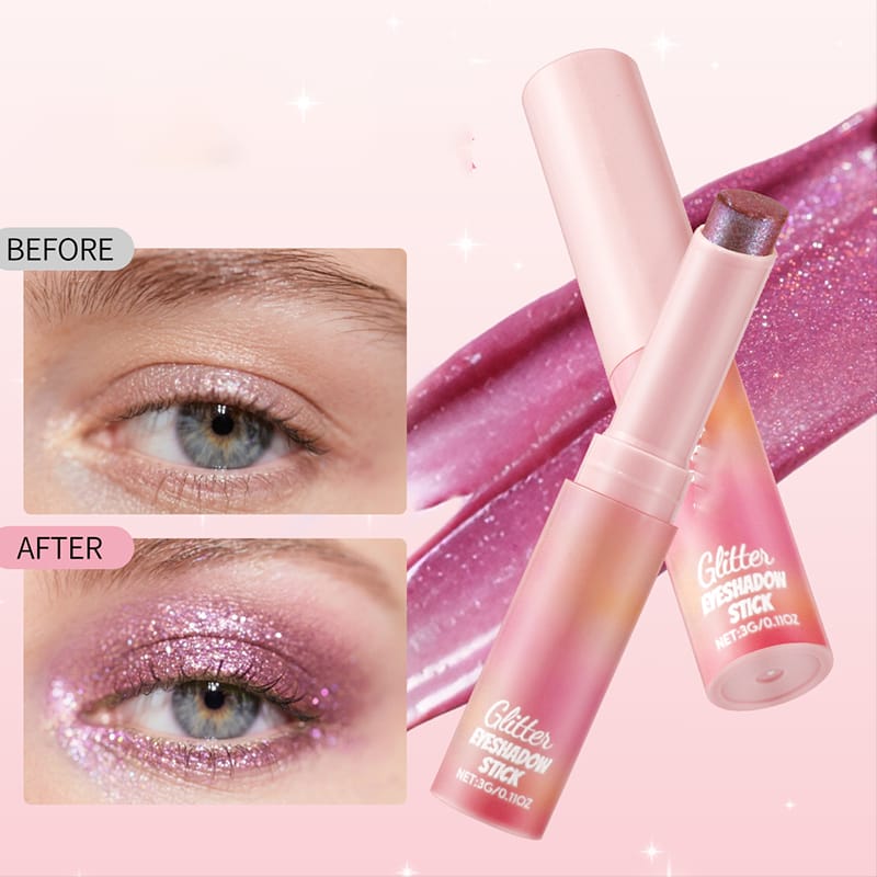Jelly Shimmer Eyeshadow Stick – Long-Lasting Glow, 2 Shades