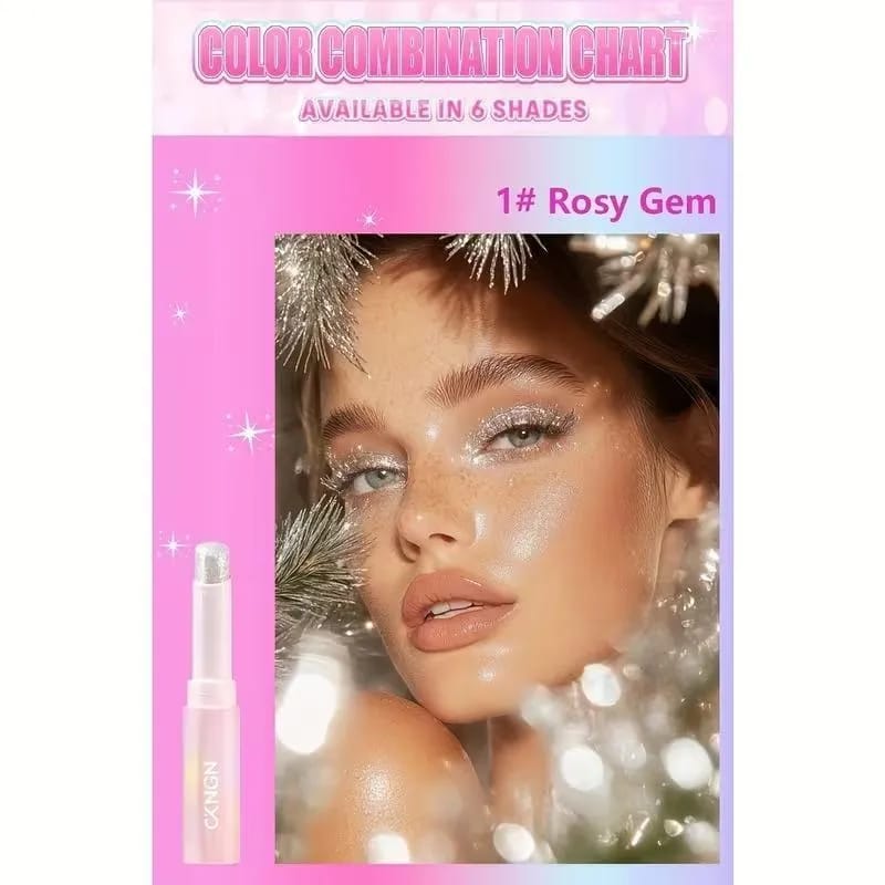 Jelly Shimmer Eyeshadow Stick – Long-Lasting Glow, 2 Shades