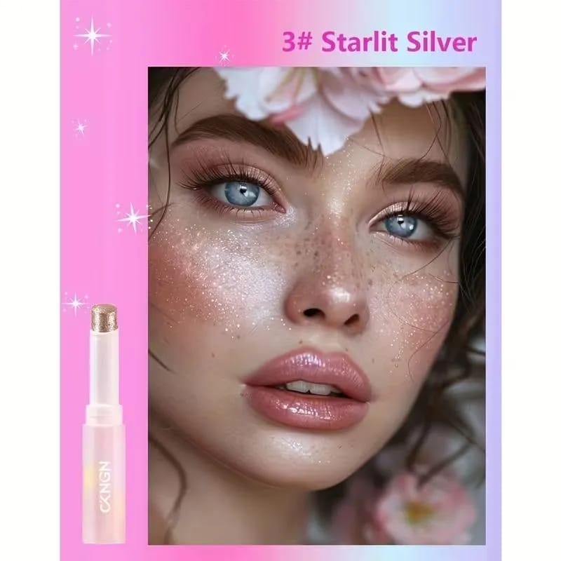 Jelly Shimmer Eyeshadow Stick – Long-Lasting Glow, 2 Shades