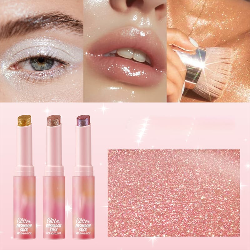 Jelly Shimmer Eyeshadow Stick – Long-Lasting Glow, 2 Shades