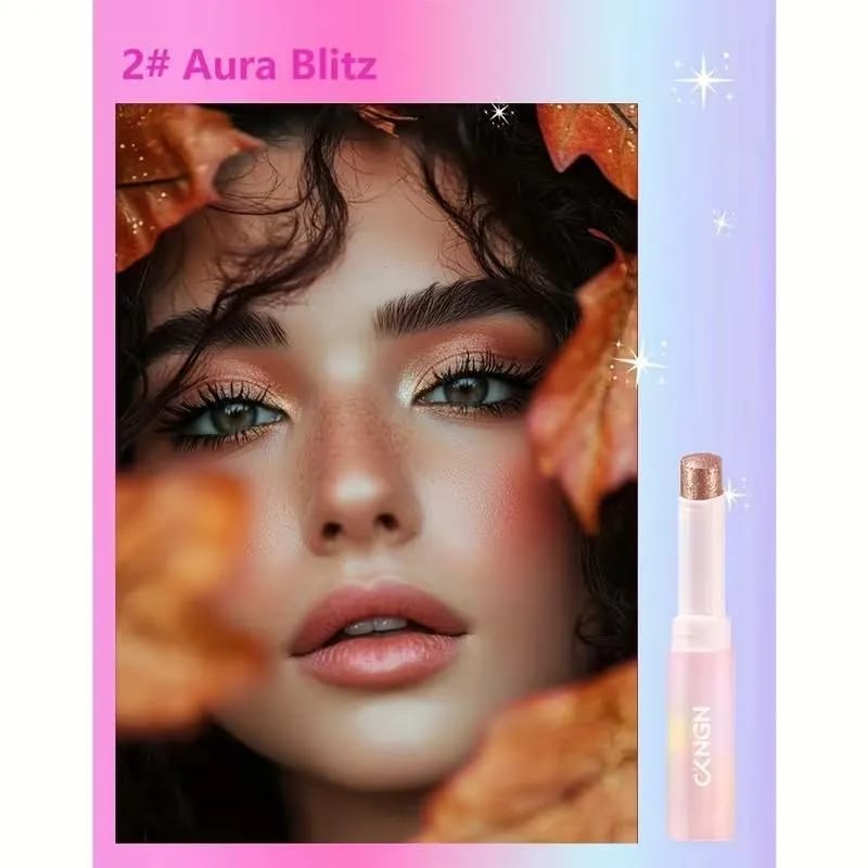 Jelly Shimmer Eyeshadow Stick – Long-Lasting Glow, 2 Shades
