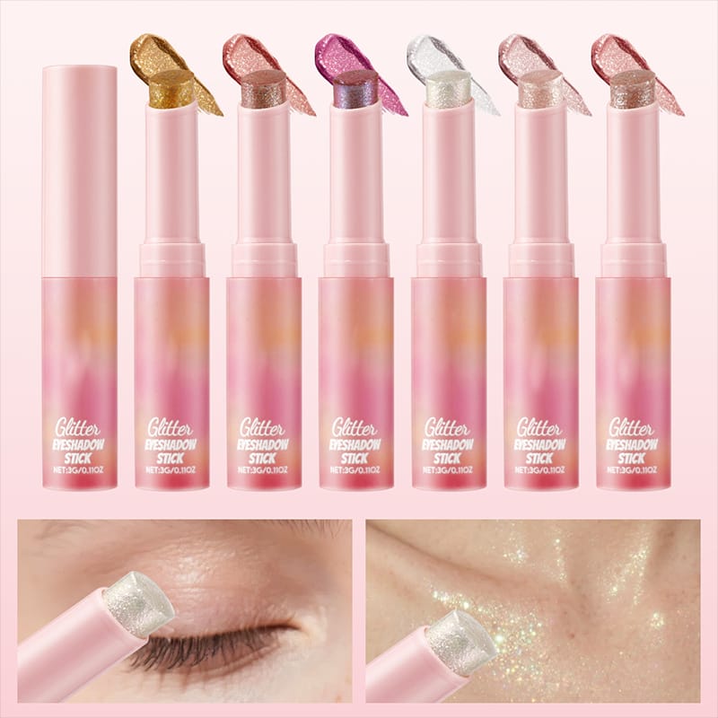 Jelly Shimmer Eyeshadow Stick – Long-Lasting Glow, 2 Shades