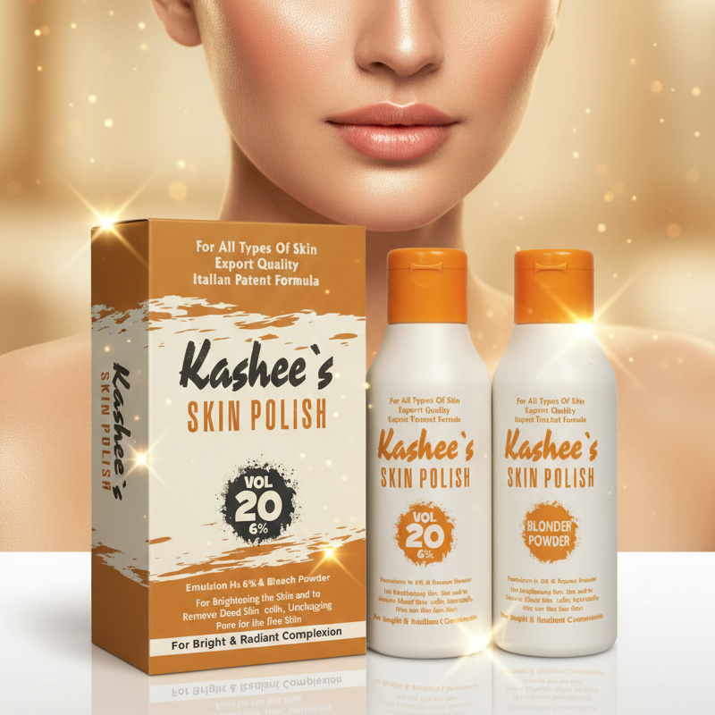 Kashee’s Vol 20 Skin Polisher & Activator Set – Professional 6% Hair Removal & Skin Refining Kit