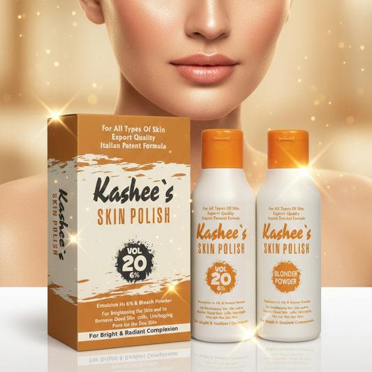 Kashee’s Vol 20 Skin Polisher & Activator Set – Professional 6% Hair Removal & Skin Refining Kit