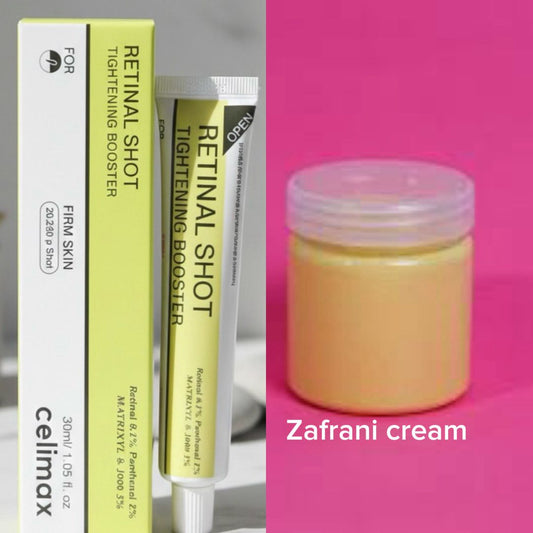 Ultimate Glow & Brightening Combo – Retinal Serum 15ml + Zafrani Whitening Cream 200g