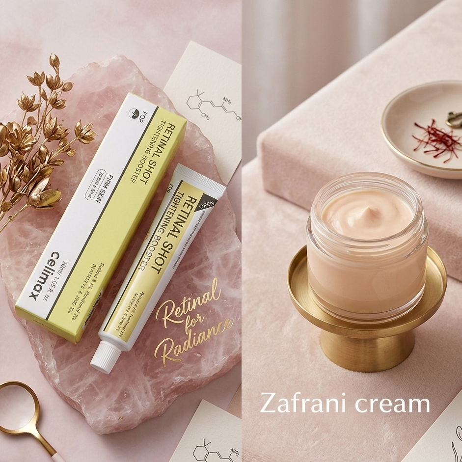 Ultimate Glow & Brightening Combo – Retinal Serum 15ml + Zafrani Whitening Cream 200g