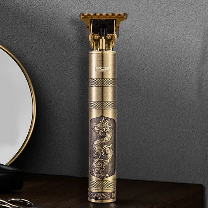 T9 Gold Hair Trimmer – Vintage Dragon Shape Professional Beard & Body Trimmer