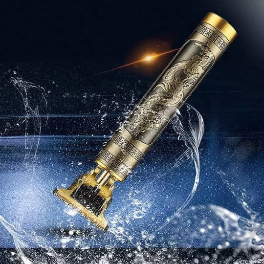T9 Gold Hair Trimmer – Vintage Dragon Shape Professional Beard & Body Trimmer