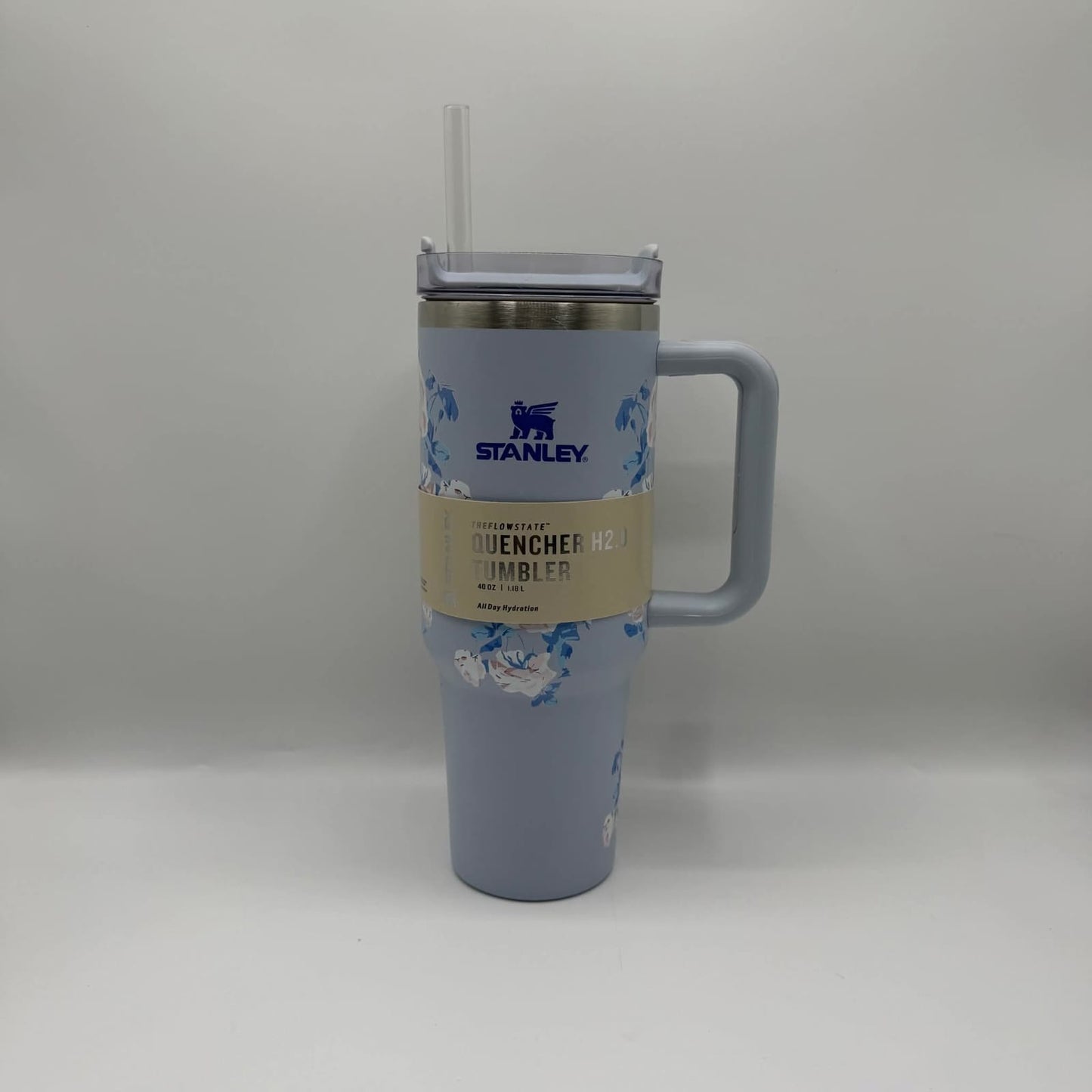 Premium 40oz Stainless Steel Insulated Tumbler – Stanley Style Travel Mug with Handle & Straw