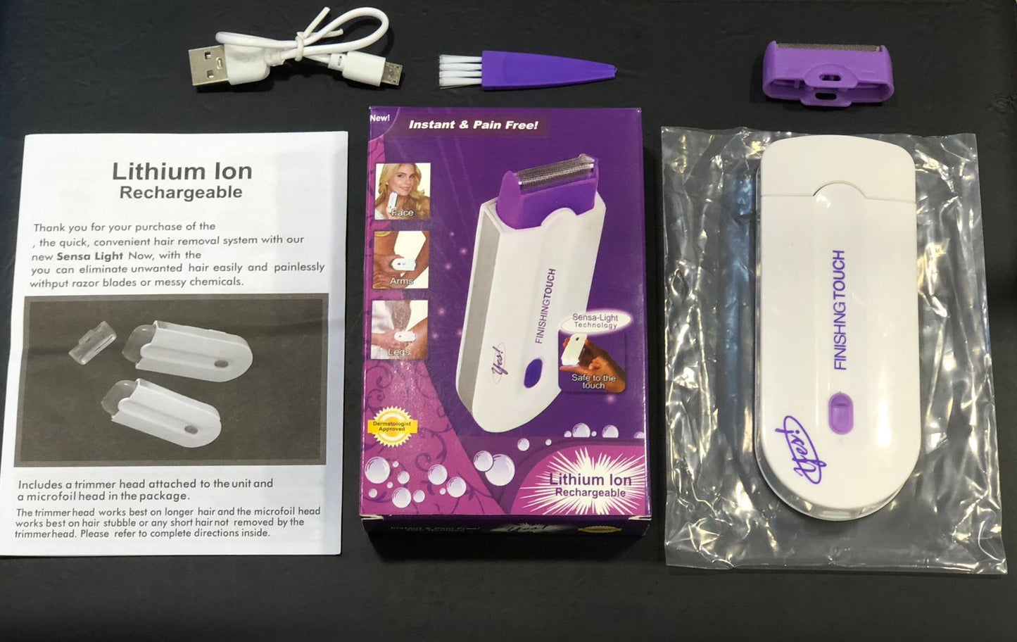 Rechargeable Hair Removal Device – Smooth Legs & Face