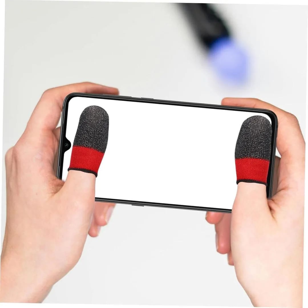 Double Color Gaming Thumb Sleeves – Anti-Sweat Finger Gloves for Mobile Gaming