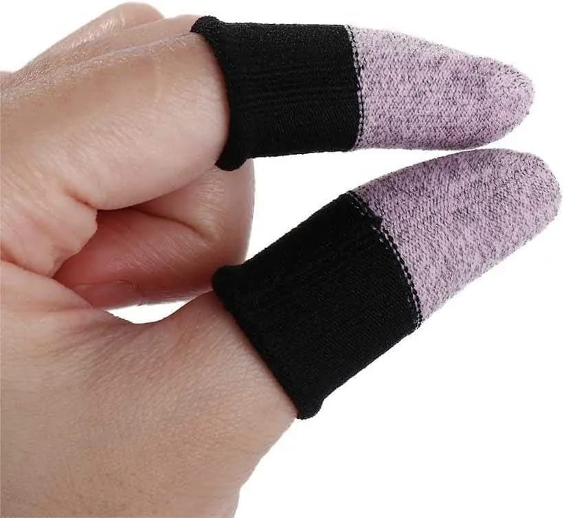 Double Color Gaming Thumb Sleeves – Anti-Sweat Finger Gloves for Mobile Gaming