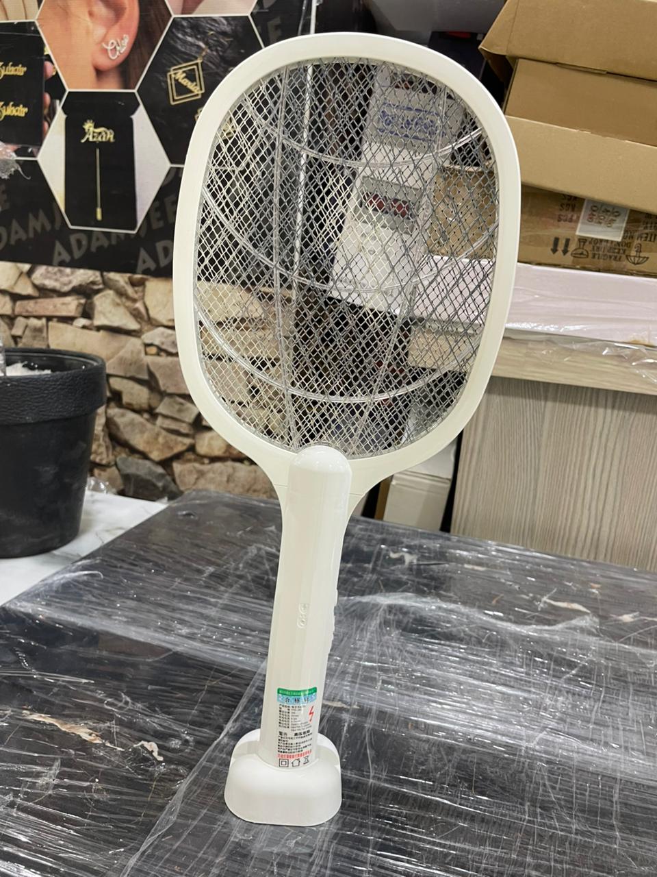Rechargeable Mosquito Killer Racket – Electric Insect Bat with Stand