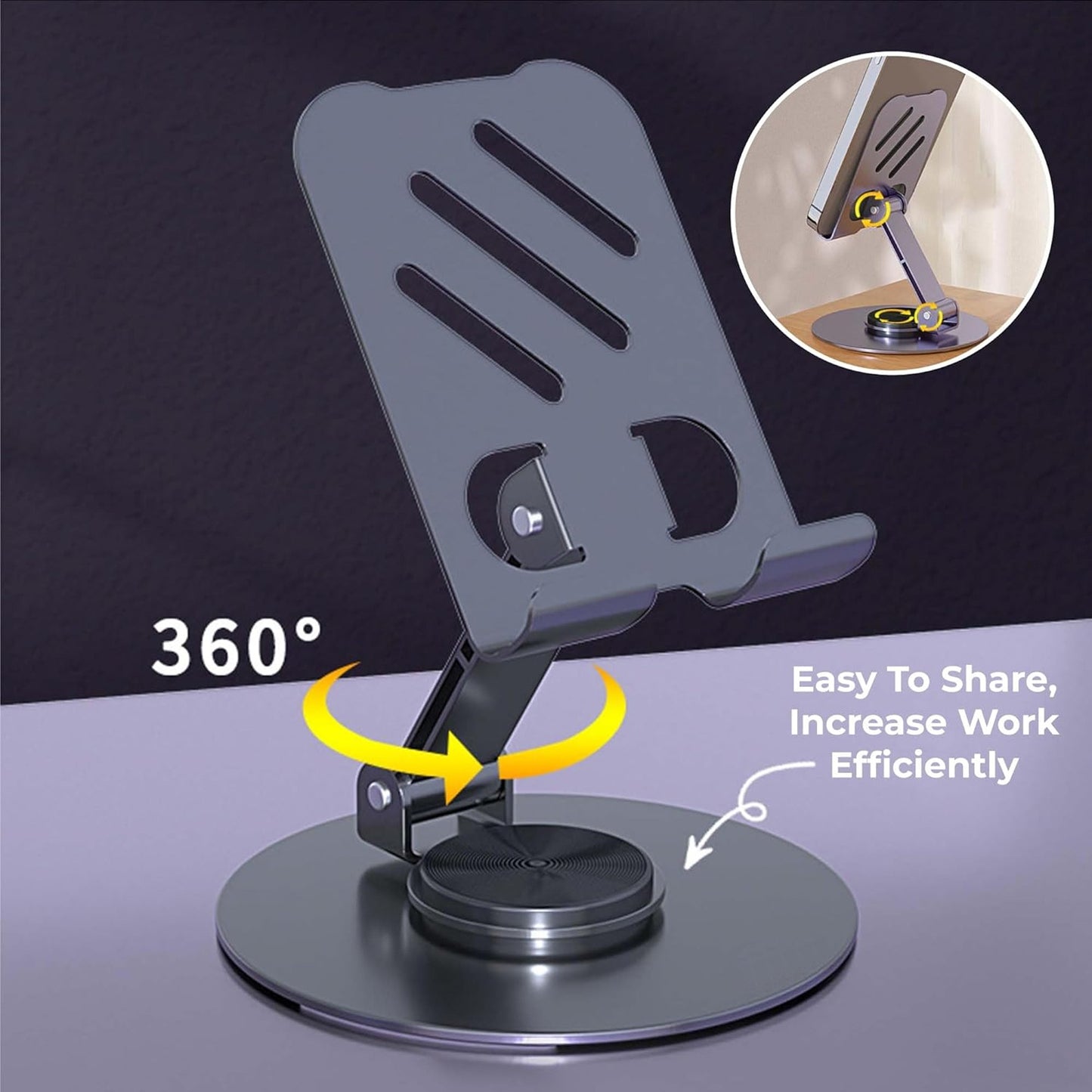 Foldable Mobile Holder 360° – Adjustable Phone & Tablet Stand