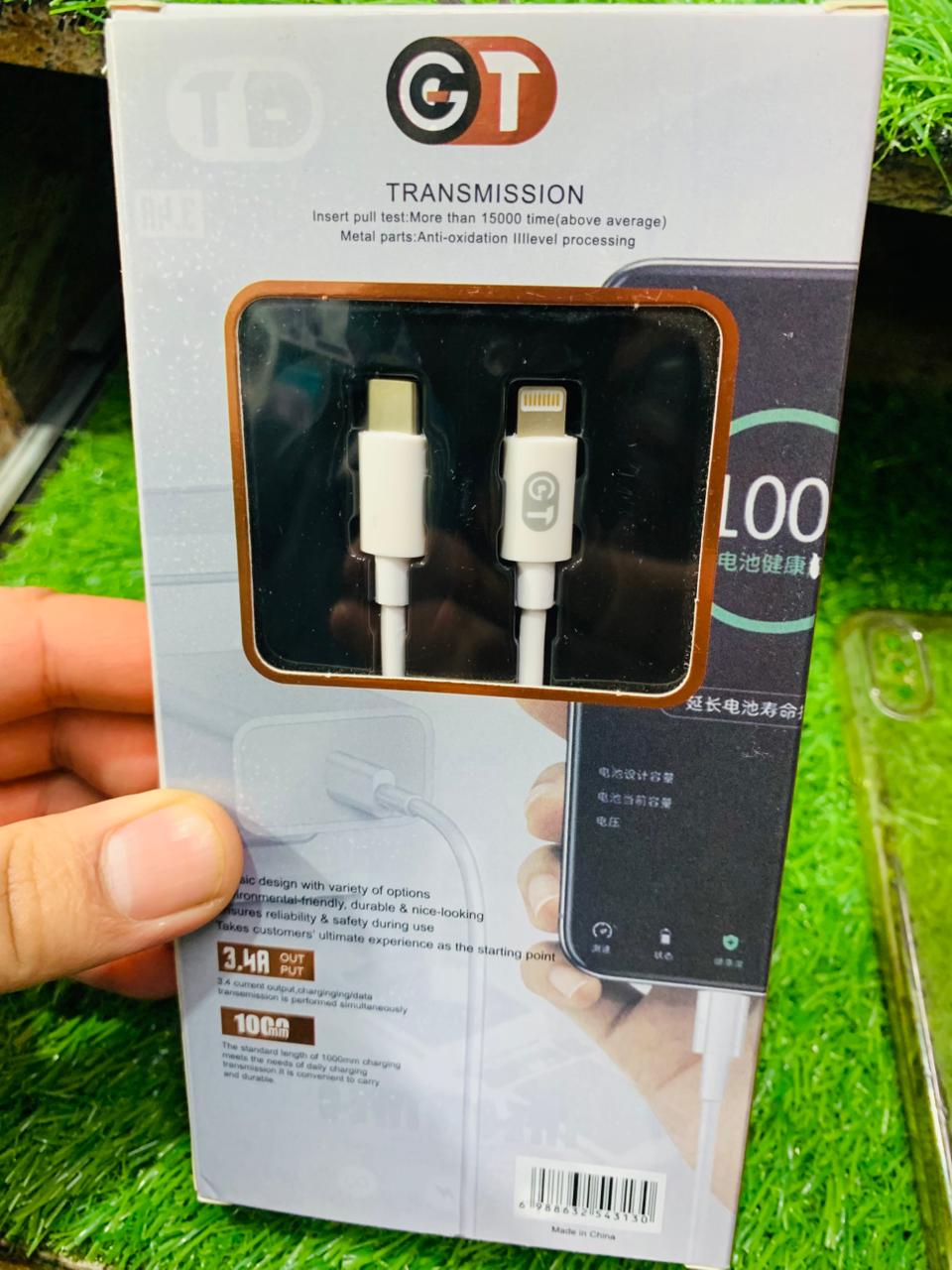 GT iPhone Lightning Cable USB-C Fast Charger – Type C Charging Cable