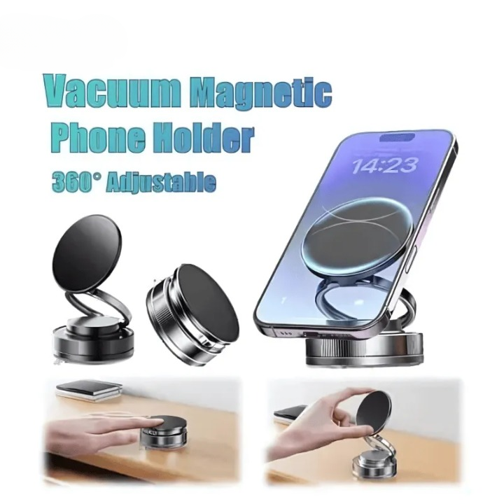 360° Magnetic Vacuum Phone Holder